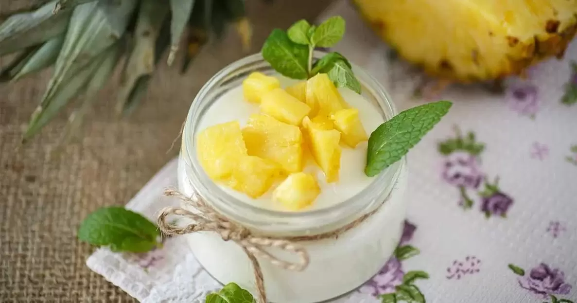 jogurt a ananas pro omlazení pleti